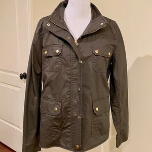 J.Crew Downtown Field Jacket Size XL Mossy Brown